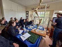 Students at Jacques Kruger's hindlimb lecture