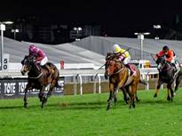 Fleur De Ling heading for the finish at Greyville